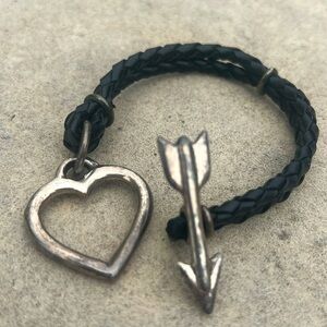 Black Braided Leather Bracelet